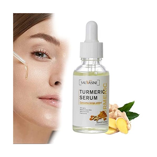 CeFurisy Turmeric Dark Spot Corrector Sérum 30 ml pour le visage Sérum éclaircissant la peau pour tous les types de peau