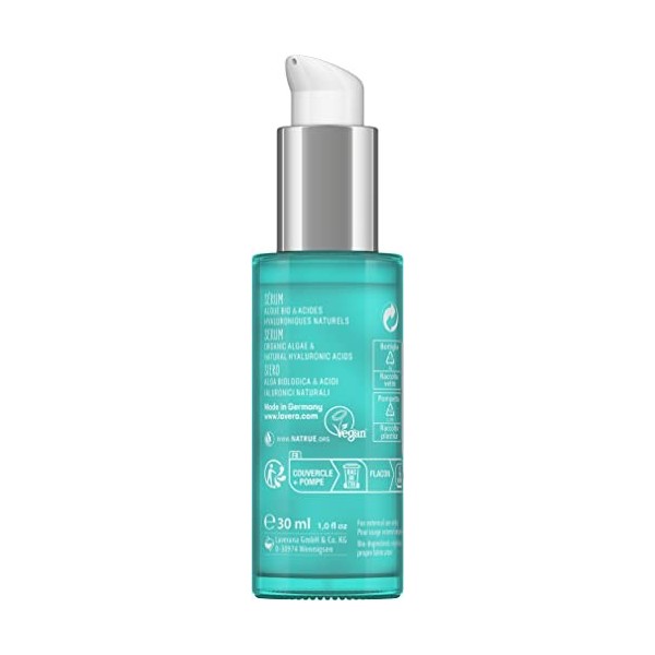 lavera Hydro Refresh Sérum - avec algues et acide hyaluronique - Hydratation efficace - vegan - Cosmétiques naturels - 30 ml