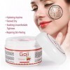 100g de crème pour le visage au ginseng rouge, crème hydratante revigorante à effet lueur, contre les rides et les cernes, cr