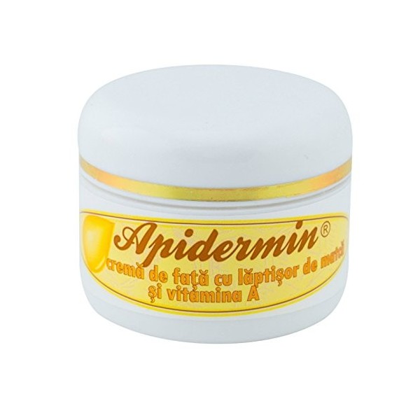 CRÈME HYDRATANTE VISAGE APIDERMIN AVEC GELÉE ROYALE ET VITAMINE A - Peau sèche, fatiguée et ridée . APIDERMIN FACE MOISTURIZE