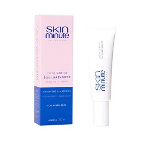 SKIN MINUTE • CRÈME S-DÉTOX EQUILIBREXPRESS • Anti-rougeurs, Unifie le teint, Antioxydant ・Peau mixte - 50ml