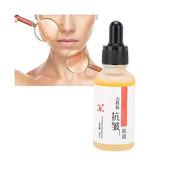 30ml Sérum Visage, Six Peptides Anti-Rides Anti-Âge Serrage Sérum Hydratant Soins de La Peau Visage Apaisant Huile Peau Pour 