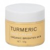 Crème pour le Visage, 1,8 OzCrème pour le Visage au Curcuma, Crème Réparatrice Hydratante Hydratante et éclaircissante pour l