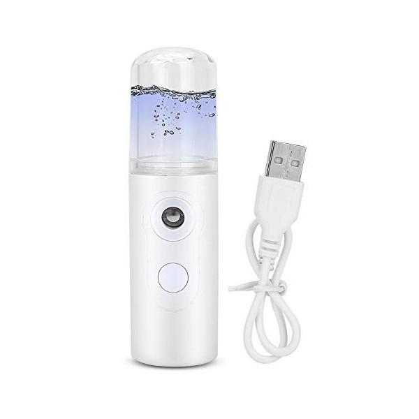 Pulvérisateur à brume pratique, USB portable Nano Facial Mist Spray, Humidifier Steamer Cool Rechargeable soins peau Nettoyag
