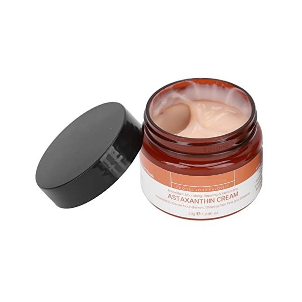 Crème à Lastaxanthine Lisse la Peau Crème pour le Visage Hydratants pour le Visage Crème Hydratante éclaircissante Soins de 