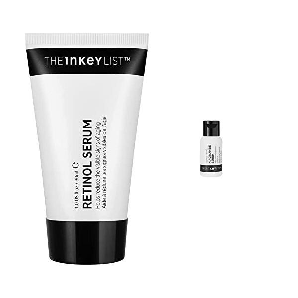 The INKEY List 1% Lent Release Retinol Visage Sérum 30 ml & 10% Niacinamide Visage Sérum 30 ml