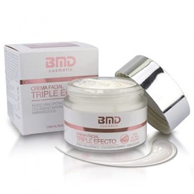 Creme Hydratante pour le Visage à lacide Hyaluronique, au Collagène Marin et aux Acides Aminés - Crème Anti-rides et Anti-ag