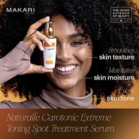 Makari Naturalle Carotonic Sérum Éclaircissant 1.7oz. Sérum éclaircissant illuminant et raffermissant à base d’huile de Car