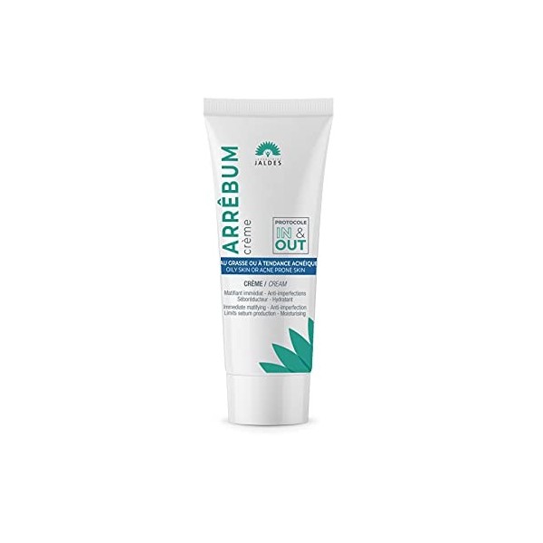 ARRÊBUM CRÈME Tube de 40ml | Peaux grasses et/ou à tendance acnéique, peaux à imperfections, pores dilatés | Réduit la sécrét