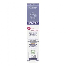 Eau Thermale Jonzac - Soin teinté apaisant - Anti Rougeurs - Peaux réactives à intolérantes - Certifié Bio Cosmos Organic - T