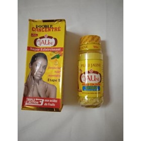 Sérum concentré super eclaircissant peau jaune a base des acides des fruits anti tâches 60 ml