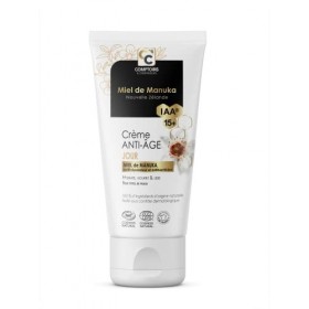 COMPTOIRS ET COMPAGNIES - Crème de Jour Anti-Âge au Miel de Manuka IAA15+ - Hydrate, Nourrit et Lisse - Certifiée Cosmo Natur