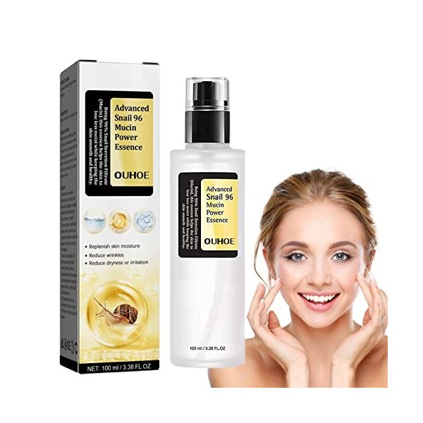 Sérum Au Collagène Advanced Snail 96 Mucin Power Essence 100ml | Lighten Spots Snail Repair Essence Rajeunissement De La Peau