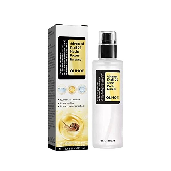 Sérum Au Collagène Advanced Snail 96 Mucin Power Essence 100ml | Lighten Spots Snail Repair Essence Rajeunissement De La Peau