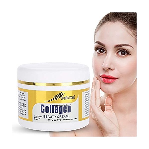 Crème de collagène pour le visage, crème pour le visage anti-âge hydratante jour et nuit au collagène anti-rides crème pour l