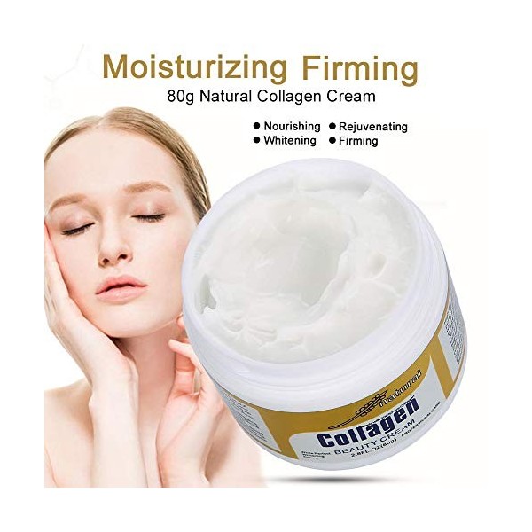 Crème de collagène pour le visage, crème pour le visage anti-âge hydratante jour et nuit au collagène anti-rides crème pour l