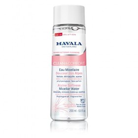 Mavala - Eau Micellaire Douceur des Alpes Clean & Confort - Nettoyant, Démaquillant, Apaisant - Sans Parfum - pH Physiologiqu