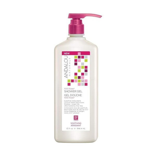 ANDALOU NATURALS 1000 Roses Soothing Shower Gel 946ml