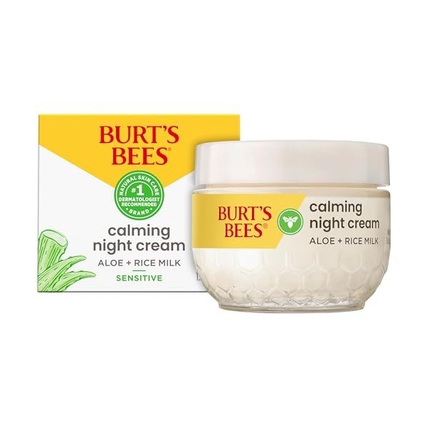 Burts Bees - Crème de nuit - Pour peaux sensibles - 50 g