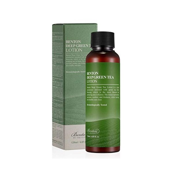 Benton Crème Hydratante Intense pour le Visage au Thé Vert 120ml 4.05 fl.oz | Lotion Hydratante au Thé Vert Coréen | Crème 