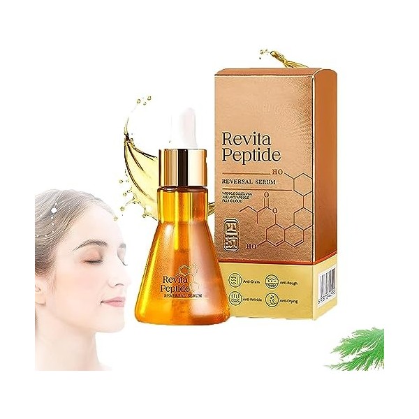 Sérum éclaircissant anti-âge pour le visage, Sérum dinversion, Sérum aux peptides de collagène, Sérum rétinol régénérant, Sé