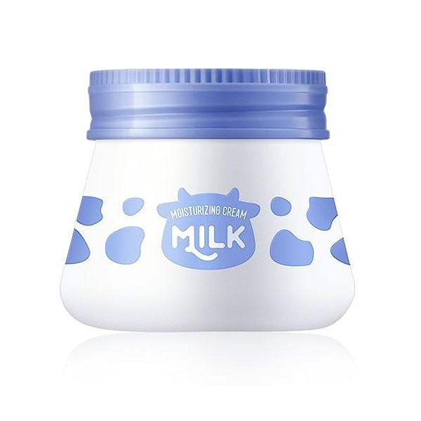 Lait Crème pour la Peau Visage Hydratant Hydratant Éclaircissant Crème Nourrissante, Apaisante Éclaircir & Repulper Peau, Crè