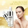 Line Rewind 24K Gold Serum，Six Peptides Skin Care Anti Aging Wrinkle Lift ，Face Skin Gold Essence Serum 3pcs 