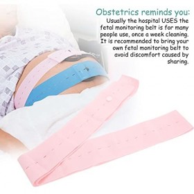 Ceinture de Maternité, 2pcs Ceinture de Surveillance Cardiaque Fœtale Professionnelle Bande de Grossesse pour Femmes Enceinte