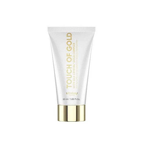 Vitabay Touch of Gold 20 PPM 50ml - Crème anti-âge à lor colloïdal et à la soie - Contre les rides & les taches de vieilless