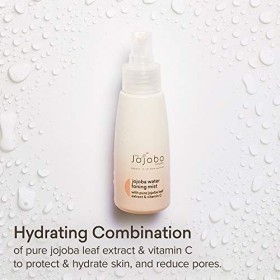 The Jojoba Company Jojoba Water Toning Mist, Hydrating Face Mist Boosts Skin Radiance for a Dewy Look, Repairs Skin Barrier, 