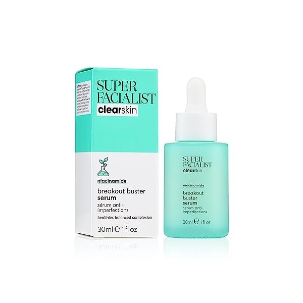 Super Facialist Sérum Breakout Buster Clear Skin Solutions, 10 % niacinamide, 30 ml