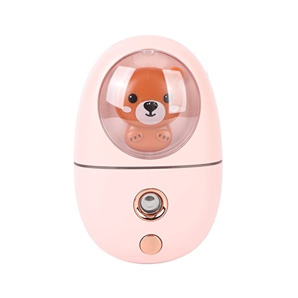 Yctze Nano Facial Mister, 35ml Cute Animal Facial Mist Sprayer USB Rechargeable Mini Eye Face Humidifier Portable Facial Stea