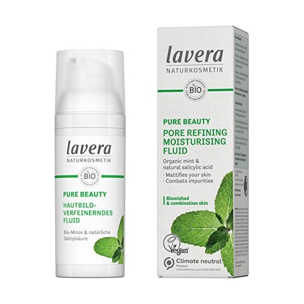 Lavera Organic Pure Beauty Pore Refining Moisturising Fluid 50ml