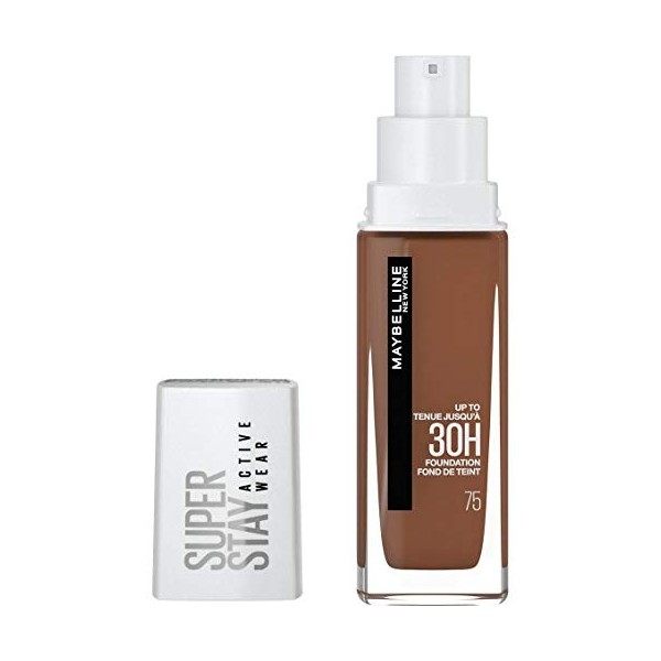 Maybelline New-York - Fond de Teint Liquide Longue Tenue, Sans Transfert, Haute Couvrance - Superstay Active Wear 30h - Teint