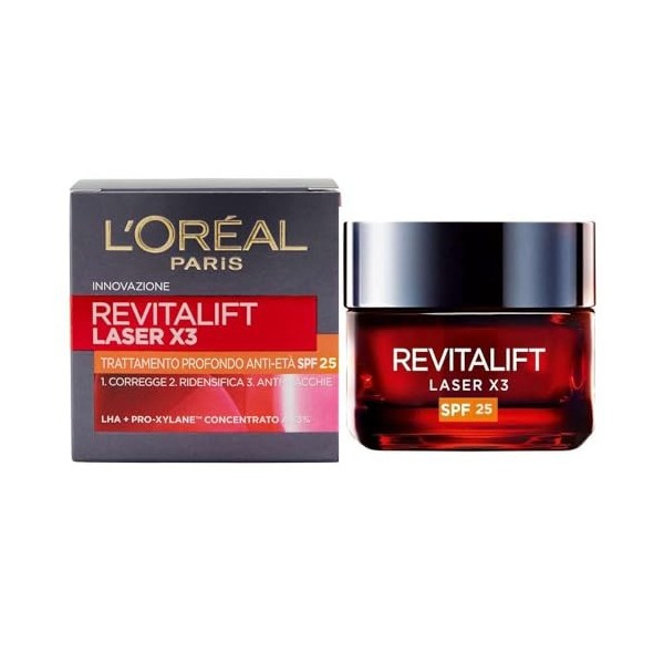 LOréal Paris Soin anti-âge régénérant FPS 20 Revitalift Laser X3 - Le pot de 50 ml