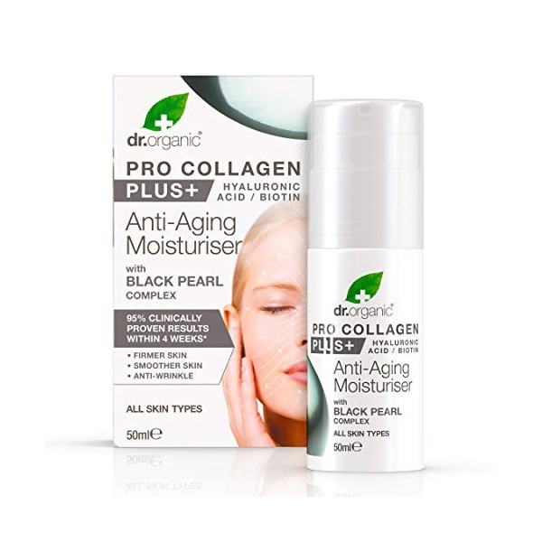 Dr. Organic Pro Collagen Plus Black Pearl Anti-Aging Moisturiser 50 ml