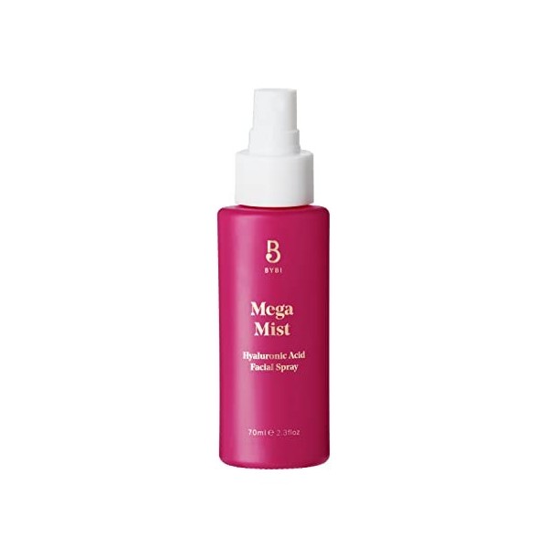 BYBI Beauty Mega Mist | Hydrating Facial Spray for Soft, Bouncy & Dewy Skin | Contains Hyaluronic Acid | 50ml