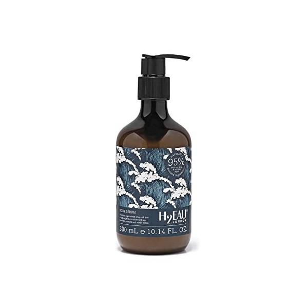 H2Eau Body Serum, Lightweight Moisturiser with Sea Kelp, Red Sea Algae and Sea Water, Moisturises and Hydrates Skin, Fresh Oc