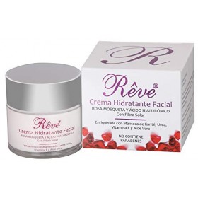 REVE Crème visage nourrissante avec Rosa Mosqueta + vitamine E + Acide Hyaluronique sans parabenos FPS15 50 ml