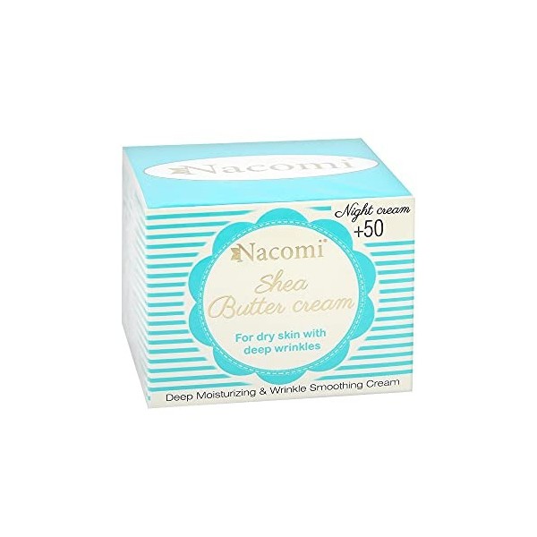 NACOMI Shea Butter Crème visage 50+ nuit beurre de Karité 50ml