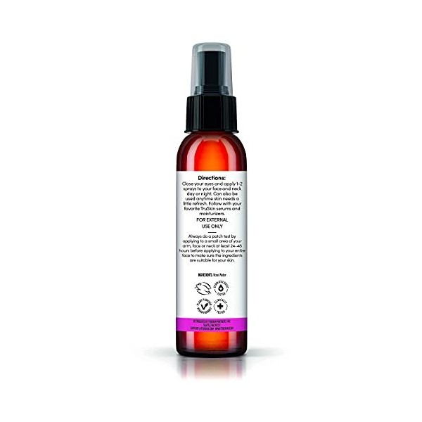 Rose Water Facial Toner Spray - Natural Astringent Face Mist - No artificial fragrance or added chemicals or preservatives - 