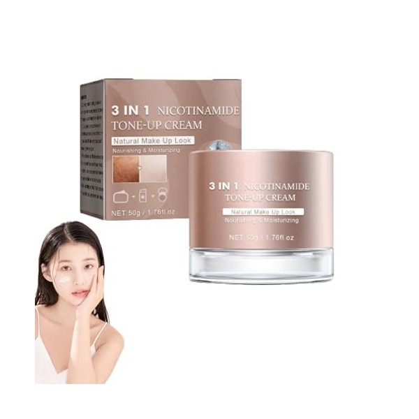 3-In-1 Brightening Cream - For Flawless Radiant Skin, Ellen Ella 3-In-1 Tone Up Cream, Ellen Ella Nicotinamide Tone Up Cream,