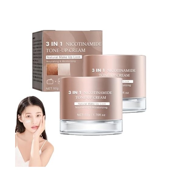 3-In-1 Brightening Cream - For Flawless Radiant Skin, Ellen Ella 3-In-1 Tone Up Cream, Ellen Ella Nicotinamide Tone Up Cream,