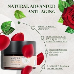 Aloegarve Maresia Crème visage, crème hydratante à laloe vera bio, pot de cristal crème visage 50ml