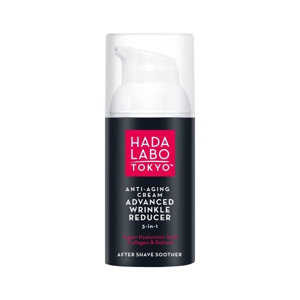 Hada Labo Tokyo Men Anti-Aging Hyaluron Cream Advanced Wrinkle Reducer Day & Night Cosmetics pour hommes