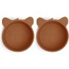 Nuuroo - Alex Silicone Deep Plate 2-Pack Koala - Caramel Café