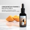 SKINFUSION Sérum Vitamine C bio à 4 molécules 50 ml - Formule Vitamine végétalienne avec acides hyaluroniques et principes 