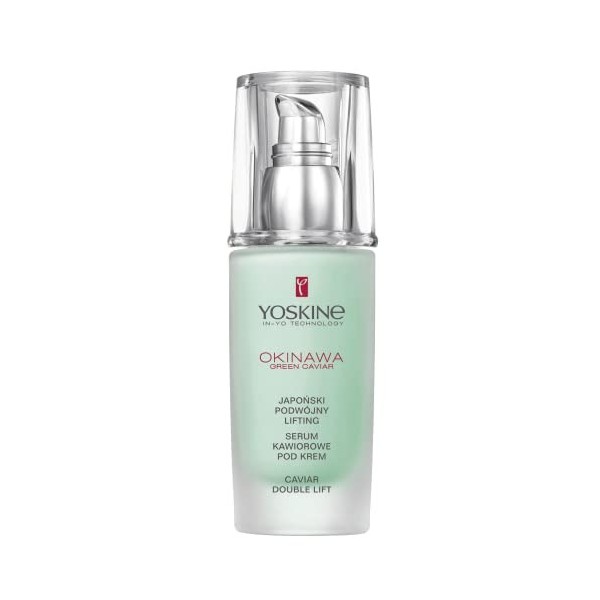 Yoskine Okinawa Green Caviar Serum Visage Anti-Rides 30 ml - Sérum Visage au Caviar Vert - Serum Vitamine C - Soin Visage Eff