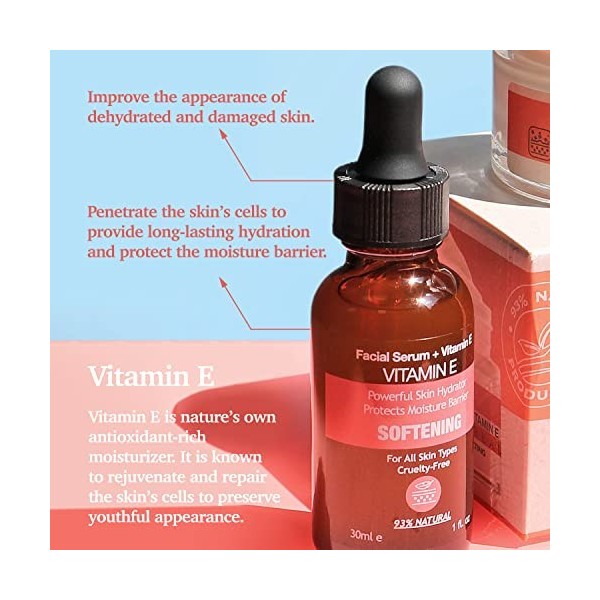 Purifect Softening Vitamin E Facial Serum Improves Dehydrated and Damaged skin30ml