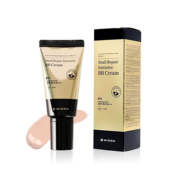 [MIZON] BB Crème à lExtrait de Bave dEscargot - SNAIL REPAIR INTENSIVE BB CREAM 21 Beige clair 